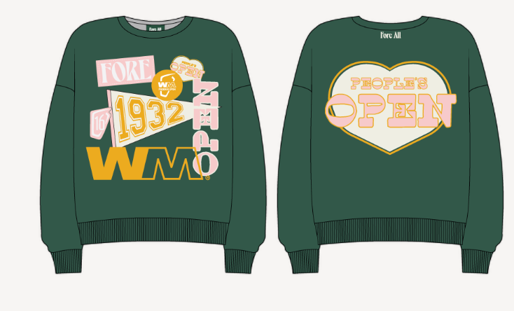 Wm-Patch Crew Neck - Green Peoples Open