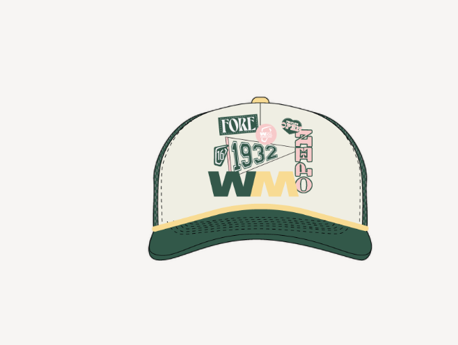 Wm-Trucker Hat - Green Wm Logo