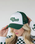 Golfing Optional Hat - White/Green