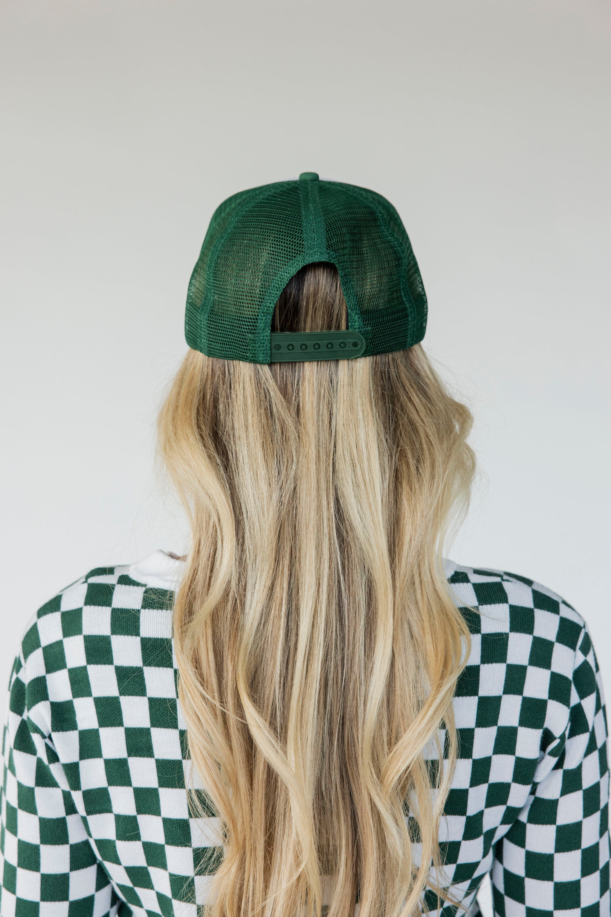 Golfing Optional Hat - White/Green