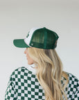 Golfing Optional Hat - White/Green