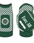 BAG CADDIE - GREEN/WHITE CHECKERED